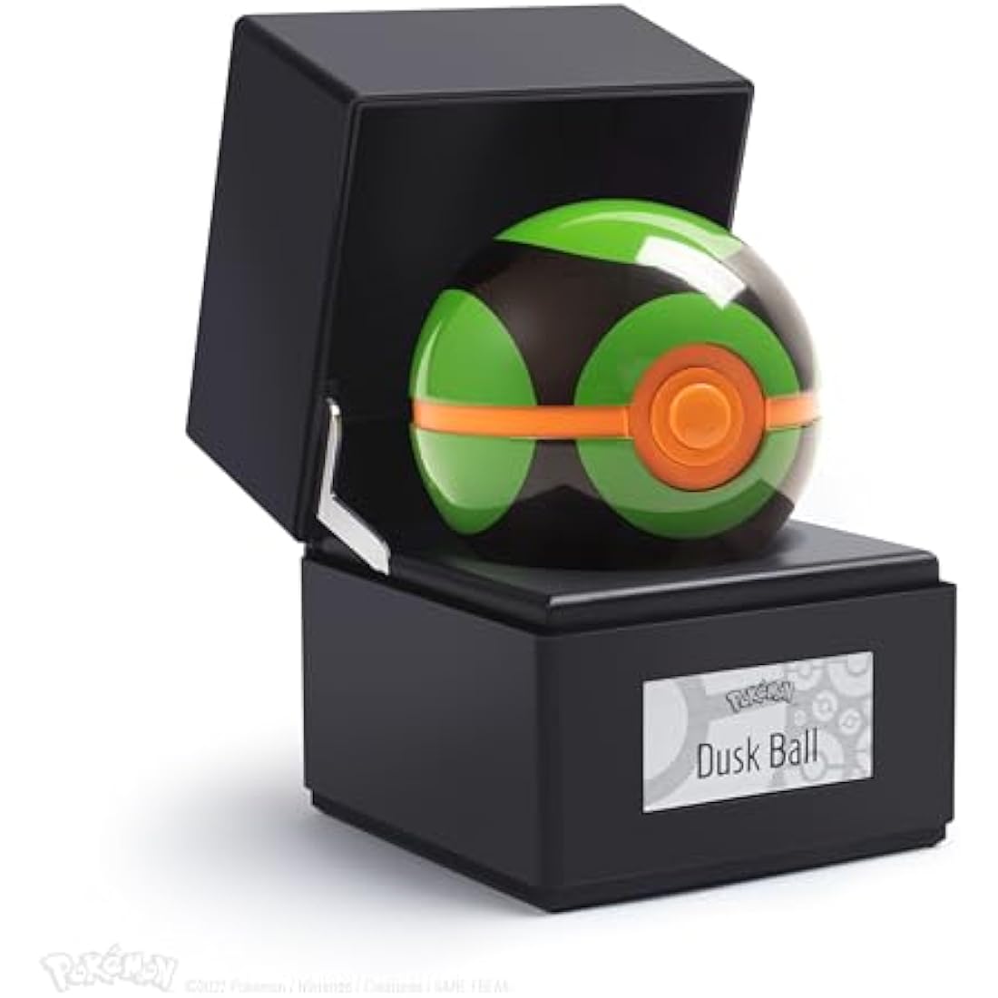 The Wand Company Original Poké Ball Authentic Replica - Realistic, Electronic, Die-Cast Poké Ball with Display Case Light Features. Officially Licensed by Pokémon