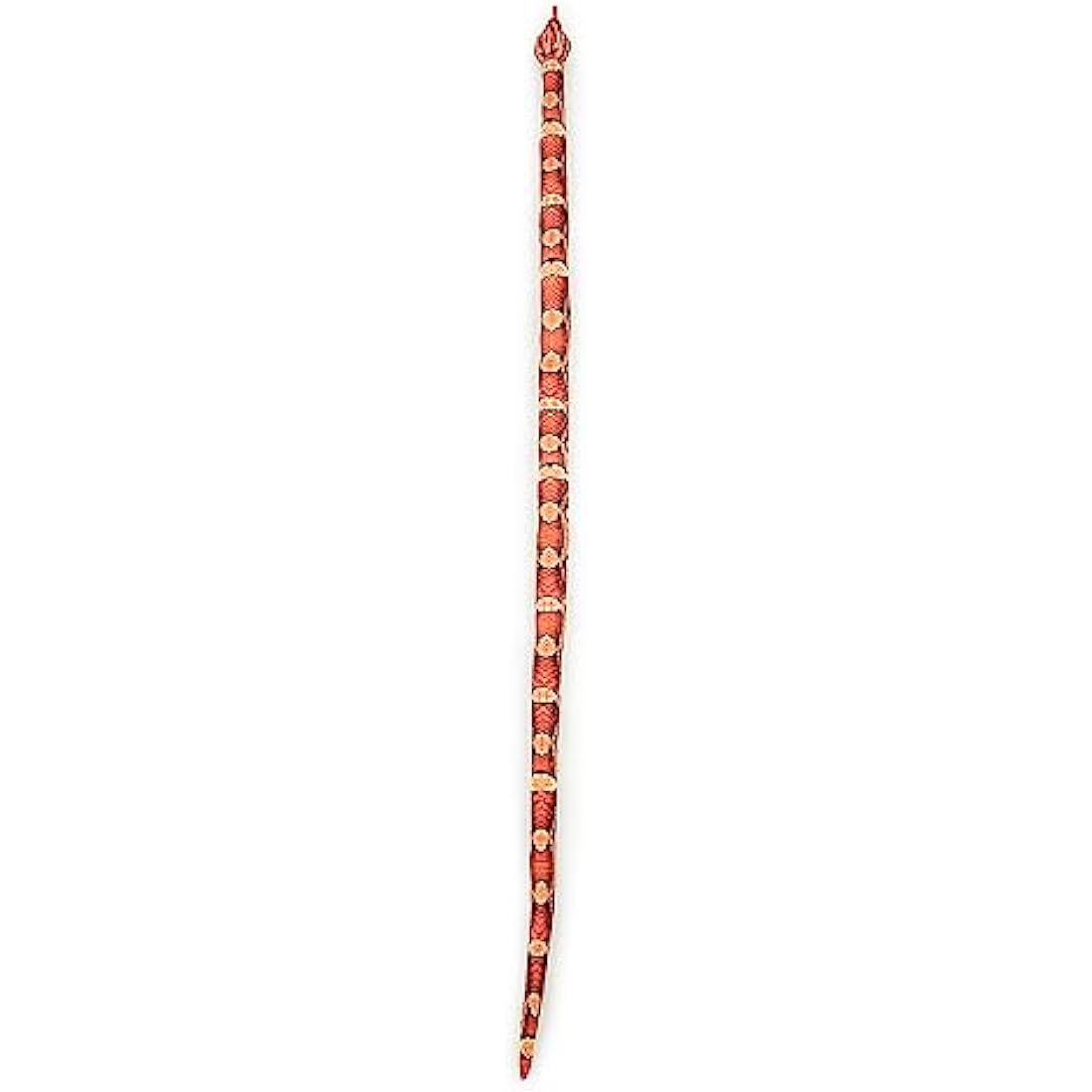 Zappi Co Kids Stuffed Soft Cuddly Plush Snake Toy - Part of Safari Animals Collection: Realistic and Lifelike, Perfect for Kids 180 cm Length(Orange/Black Corn Snake)