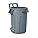 Rubbermaid Commercial Products Wheeled Brute Container 167L, Grey, 2131929