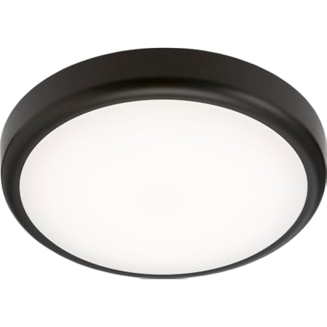 Knightsbridge LED Bathroom IP65 14W CCT Adjustable Wall or Ceiling mounting Bulkhead Fitting with Black Trim