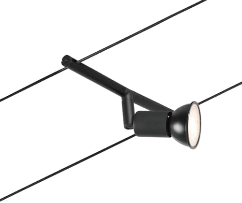 Paulmann 94446 CorDuo Lighting Set - Salt DC, Max 5 x 10 Watt Extendable Wire Cable System Matt Black Plastic GU5.3 Without Bulbs