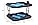 APS Buffet display case "Doppeldecker" - 2 transparent roll-top bonnets that can be opened on both sides, 2 stainless steel trays, 4 cooling accumulators, space-saving storage - Made in Germany