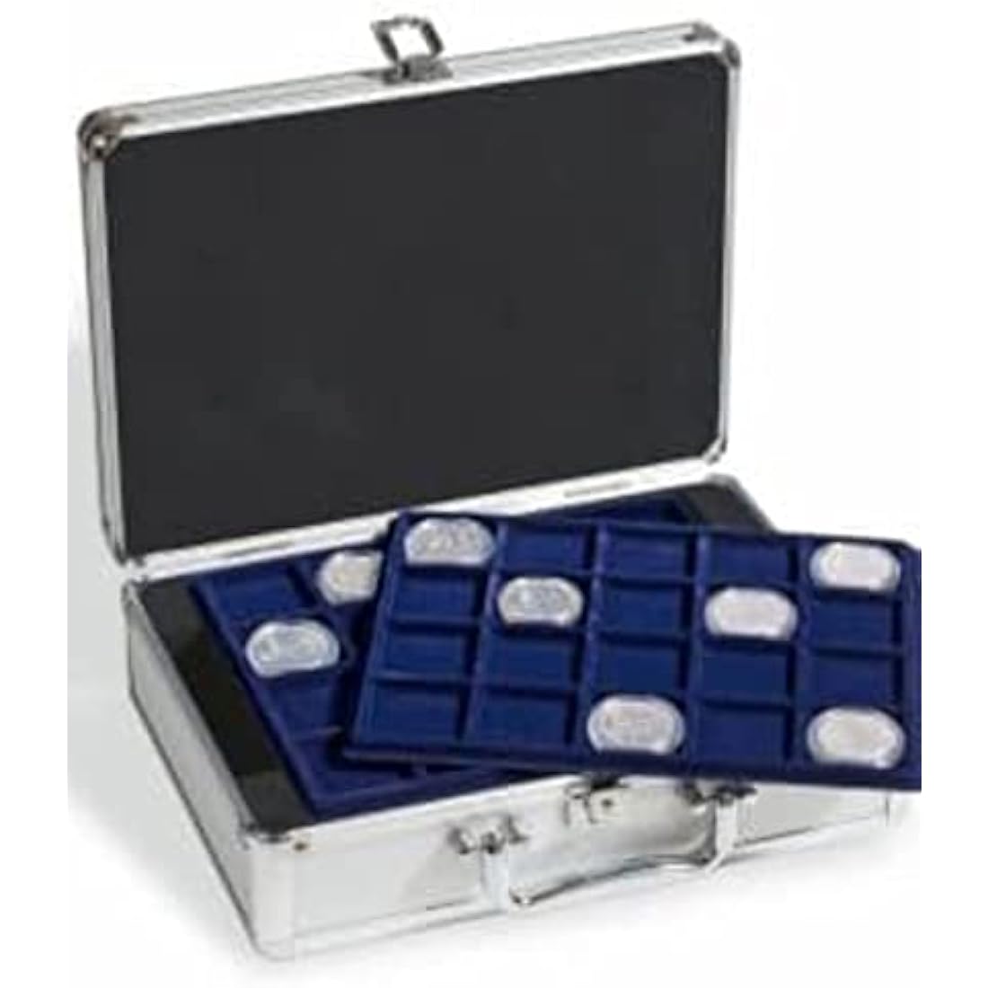 coin case for 144 2-Euro coins in capsules, incl. 6 coin trays
