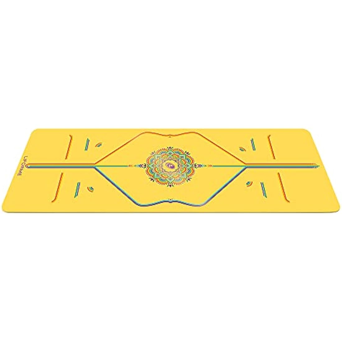 Liforme Travel Yoga mat – Patented Alignment System, Warrior-like Grip, Non-slip, Eco-friendly and Biodegradable, Ultra-lightweight, Sweat resistant, Long, Wide and Thick