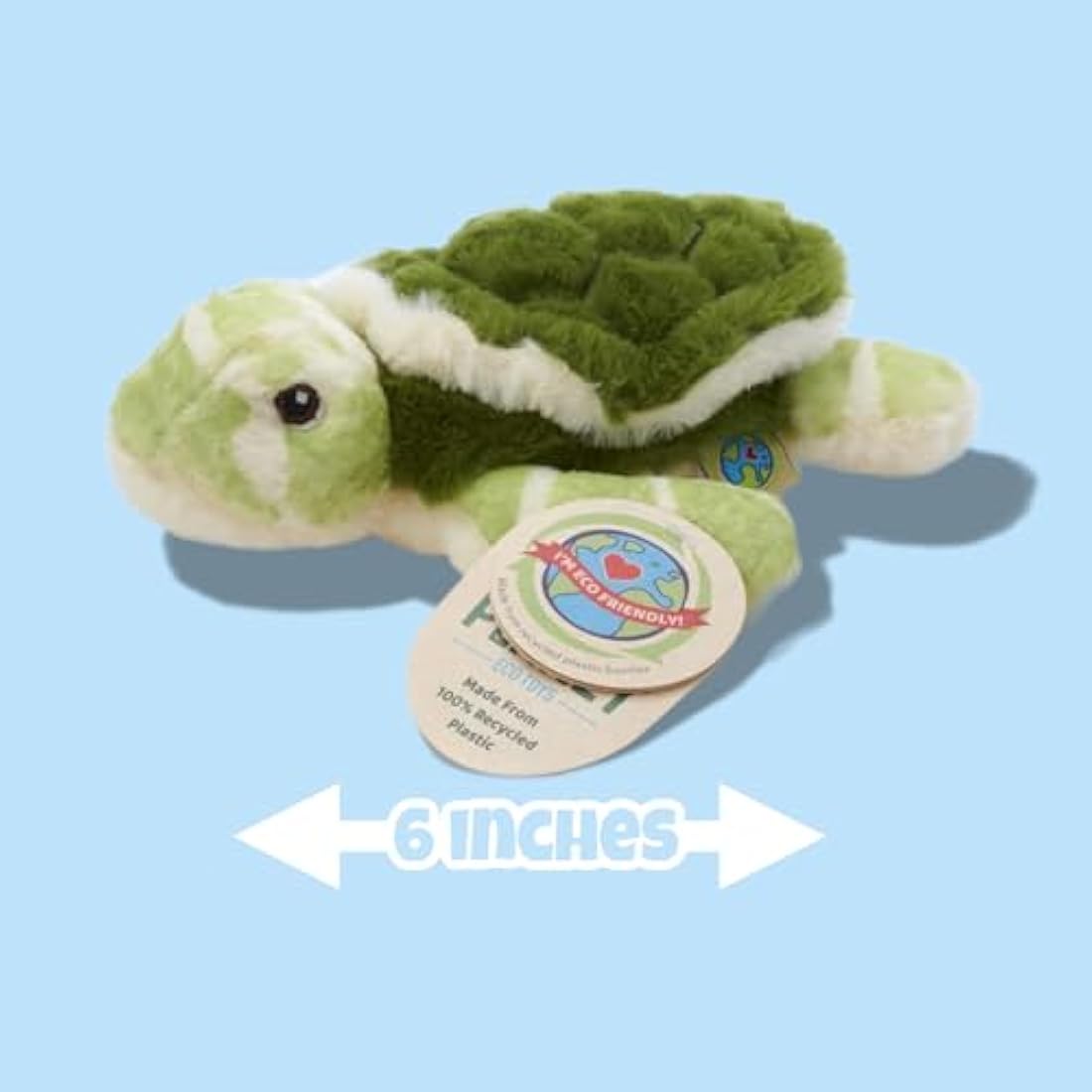Deluxe Paws Your Planet Soft Cuddly Eco Plush Toy 15cm (Turtle)