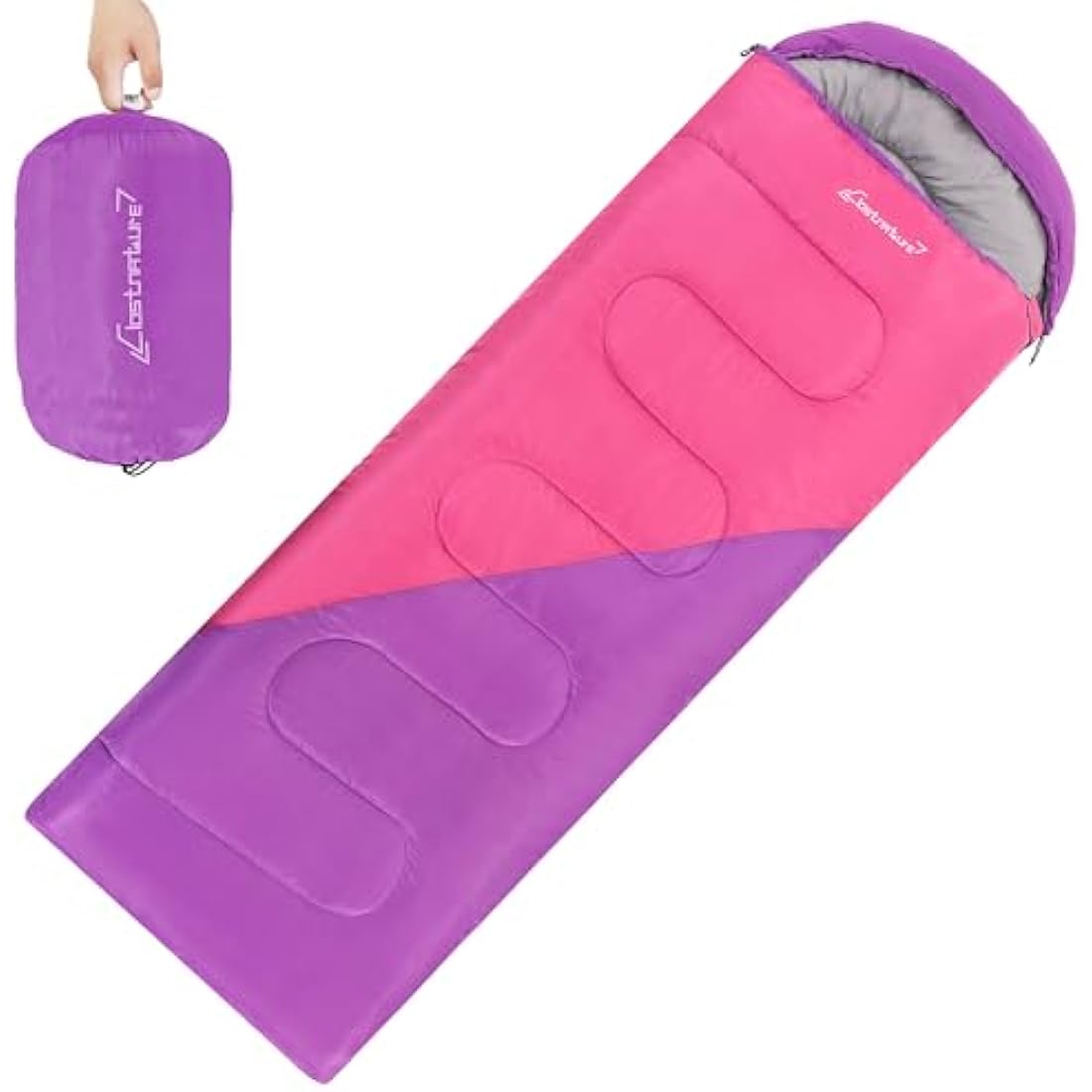 Clostnature Sleeping Bag for Adults and Kids - Compact Lightweight Sleeping Bag, 4 Season Ultralight Camping Sleeping Bag for Summer, Winter, Children, Girls, Boys - Storage Sack Included(Left Zipper)