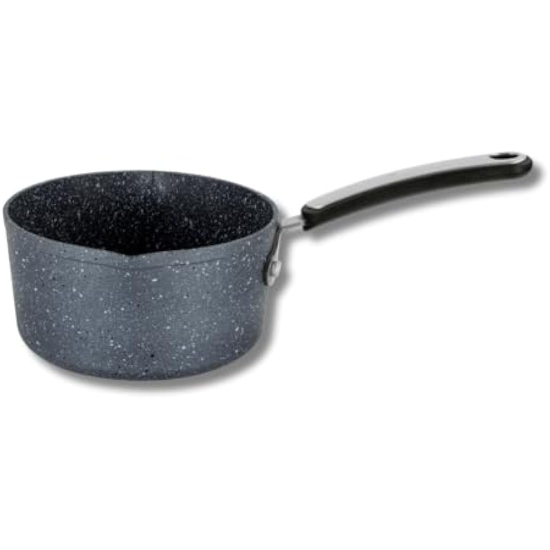 Scoville Expert Neverstick+ 4+1 Piece Cookware Set - Non-Stick Pans Set, 16cm Milk Pan, 18/20cm Saucepans, 20/24cm Frying Pans, Suitable for All Hobs, PFOA Free, Dishwasher Safe, Aluminium, Grey