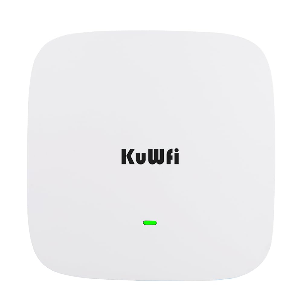 KuWFi AX1800 Gigabit Wireless Access Point, Dual Band WiFi Access Points, WiFi Coverage Gigabit RJ45, Support AP/Repeater, MU-MIMO, Beamforming, PoE