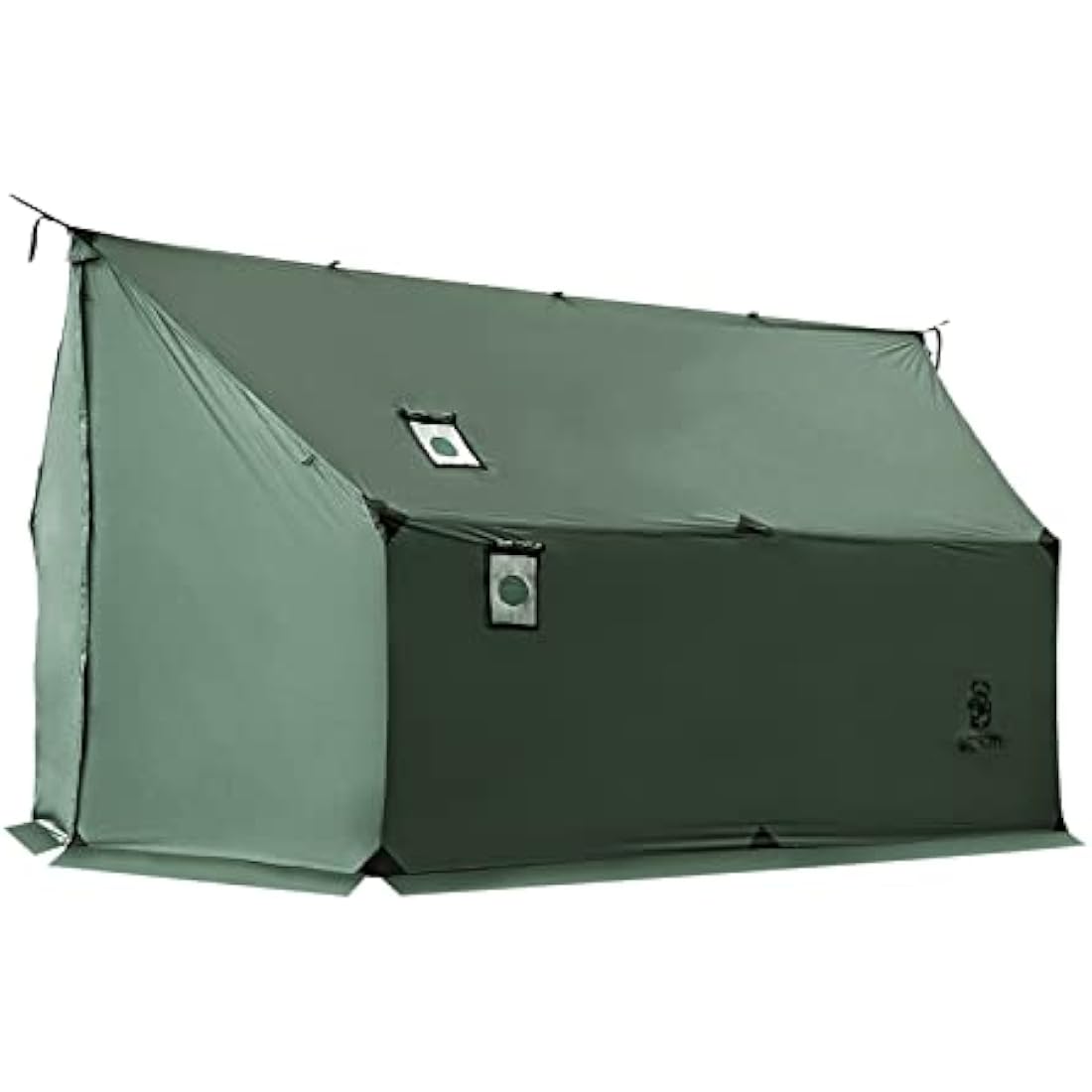 OneTigris TEGIMEN Hammock Hot Tent with Stove Jack, Spacious Versatile Wall Tent with Snow Skirt, 3000mm Waterproof with Zippered Tent Bag (Ranger Green)