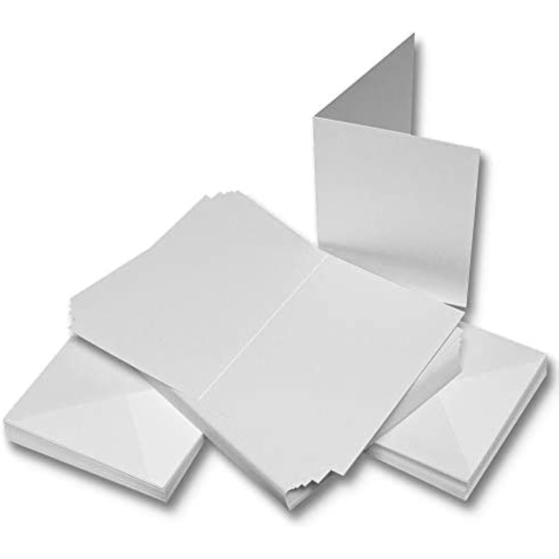 Craft UK 2383 Premium 40, 300 GSM C6 White Card & Envelopes