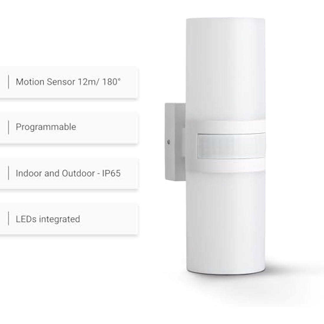 SEBSON Outdoor Wall Lights Mains Powered IP65, Outdoor Garden Lights with PIR Motion Sensor - LED Wall Lights 20W Cool White 2200lm - Outside Lights for Garage and Driveway
