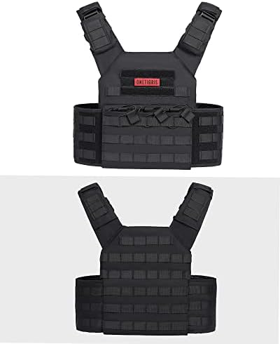 OneTigris PLPC Plate Carrier - Airsoft Tactical Vest - Advanced Version - 500D Nylon Military Combat Vest for Paintball Wargame CS Outdoor
