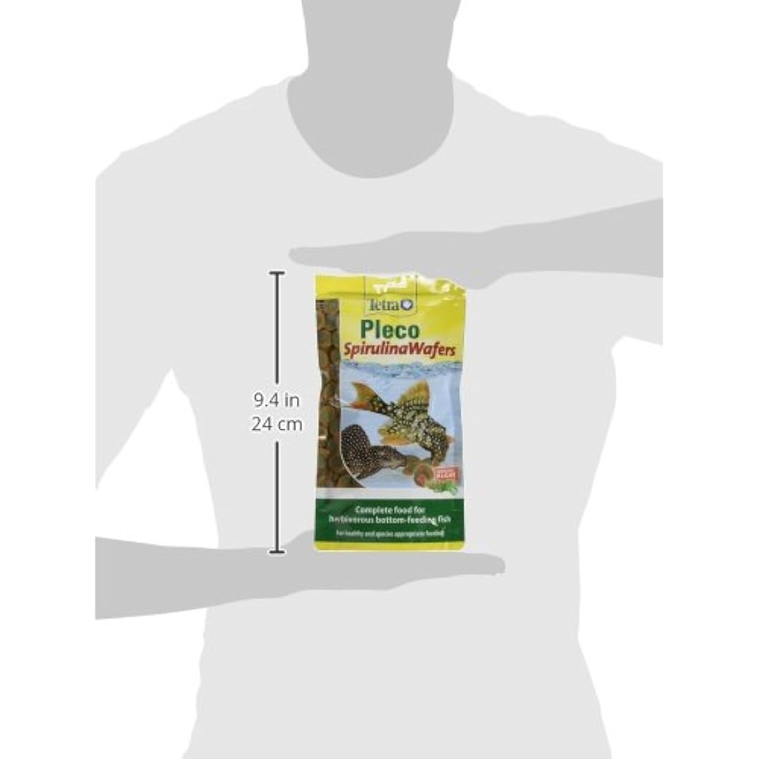 Tetra Pleco Spirulina Wafers for All Herbivorous Bottom-Feeding Fish, 150g