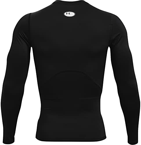 Under Armour Men's HeatGear Long Sleeve Top, Midnight Navy/White