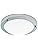IMVSINCERE Chrome Modern Round Bahtroom Ceiling Light Home LED 18W Waterproof IP44 Glass Flush Ceiling Lights, 31cm, Natural White 4000K, 1360LM, Lighting for Bathroom, Kitchen, Bedroom,Balcony