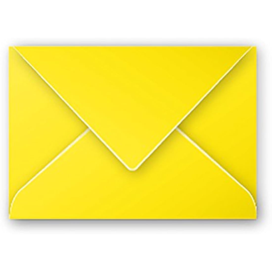 Clairefontaine - Ref 5560C - Pollen Envelopes (Pack of 20) - 75 x 100mm Sized, 120gsm Paper, Gummed Seal, Inkjet & Laser Printer Compatible, Acid Free - Intensive Yellow
