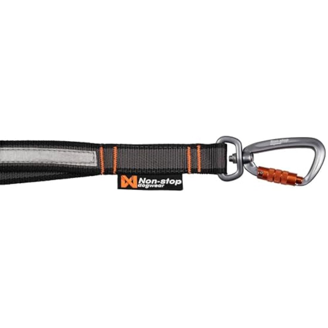 Non-Stop Dogwear Touring Bungee Adjustable Leash, Black - 23mm