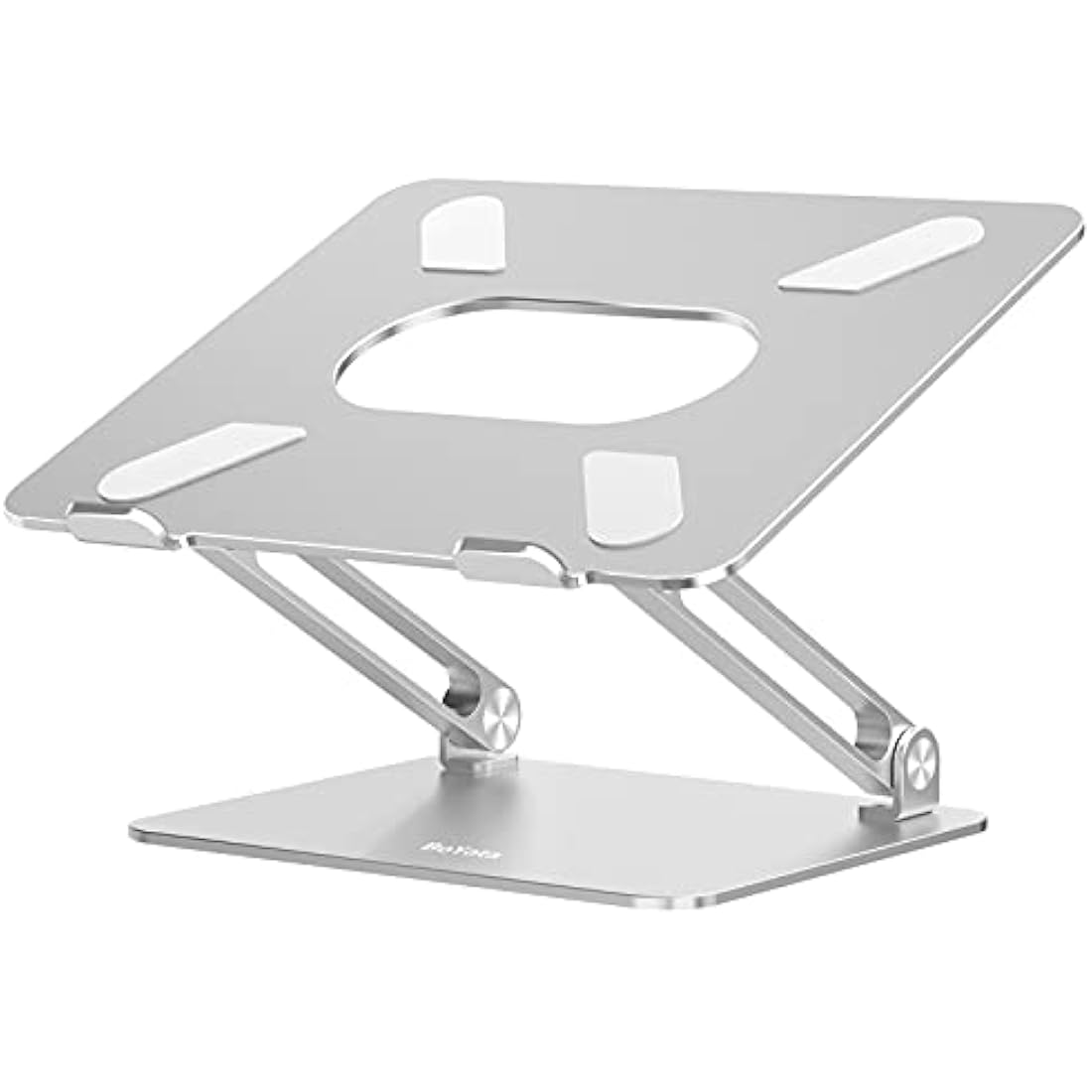 Boyata Laptop Stand, Adjustable Multi-Angle Laptop Riser with Heat-Vent Compatible for Laptop (10-17 inches) including MacBook Pro/Air, Surface Laptop, Samsung, HP Notebook(Silver)