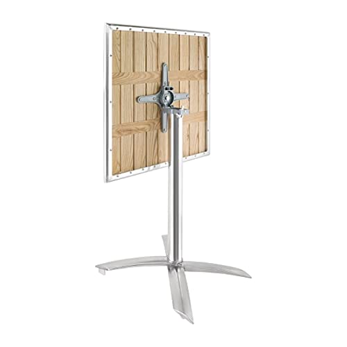Bolero Bistro Dining Flip Top Square Table in Ash Wood - Indoor Outdoor Patio Bar Café Restaurant Furniture - 730x600x600mm