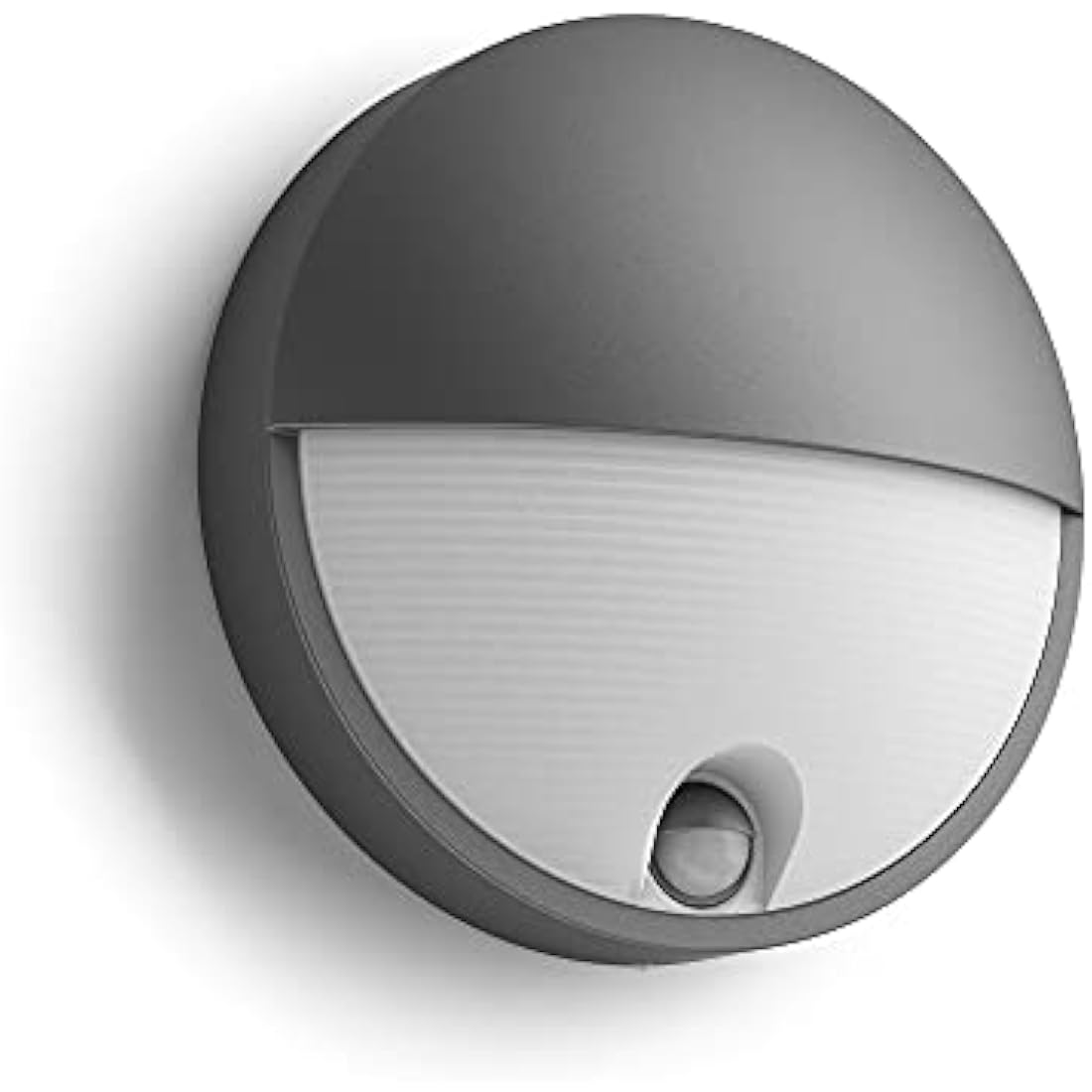 Philips myGarden Capricorn LED Outdoor Wall Light with Motion Sensor. [Anthracite] 1 x 6 W Integrated LED Light. For Garden and Patio Lighting