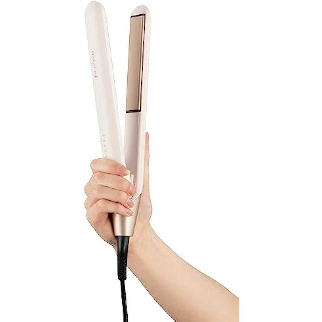 Remington Shea Soft Hair Straightener - 110mm floating coated plates, releases Micro-Conditioners to promote hairs natural shine, Digital control with 5 settings from 150-230°C,Storage pouch, S4740
