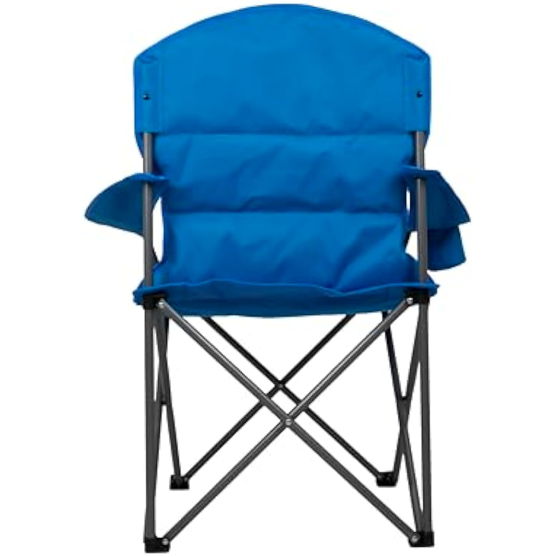 Vango Goliath X-Large Padded Camping Chair for Adults, Extra Wide Seat with Insulated Drinks Holder, Folding Garden Chair for Outdoors, Fishing, Beach, Blue