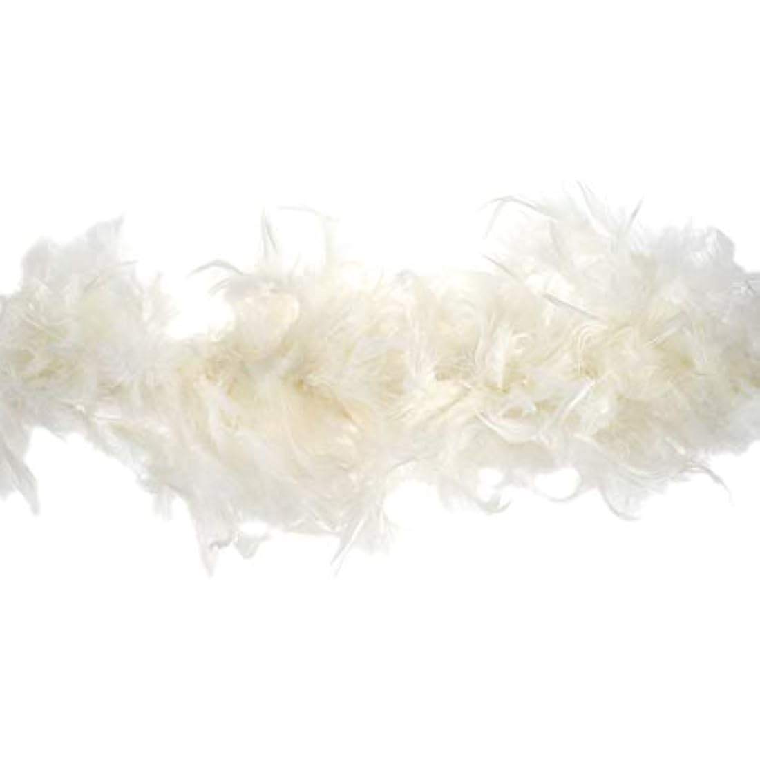 Trimits Marabou Feather Boa Fancy Dress for Parties, Festivals, Pride, Hen Do, Stag Do, Halloween, Christmas, Ivory, 1.8 m x 12 cm