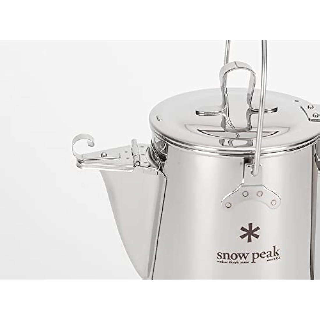 Snow Peak CS-270 Kettle, Stainless Steel, 1.8 liters