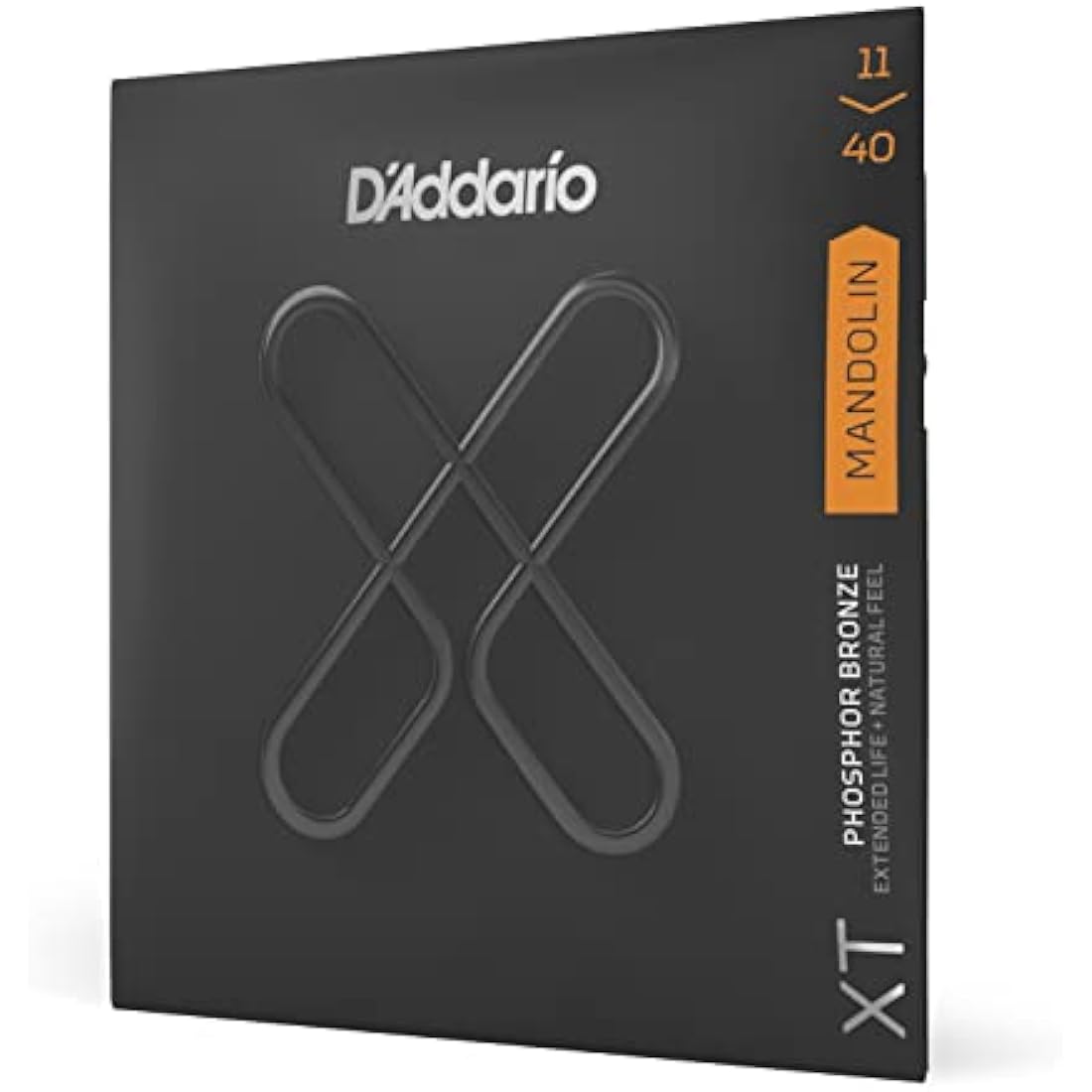 D'Addario Mandolin Strings - Coated Mandolin Strings - XT Phosphor Bronze - For 8 String Mandolin - Extended Life, Natural Feel - XTM1140 - Medium, 11-40