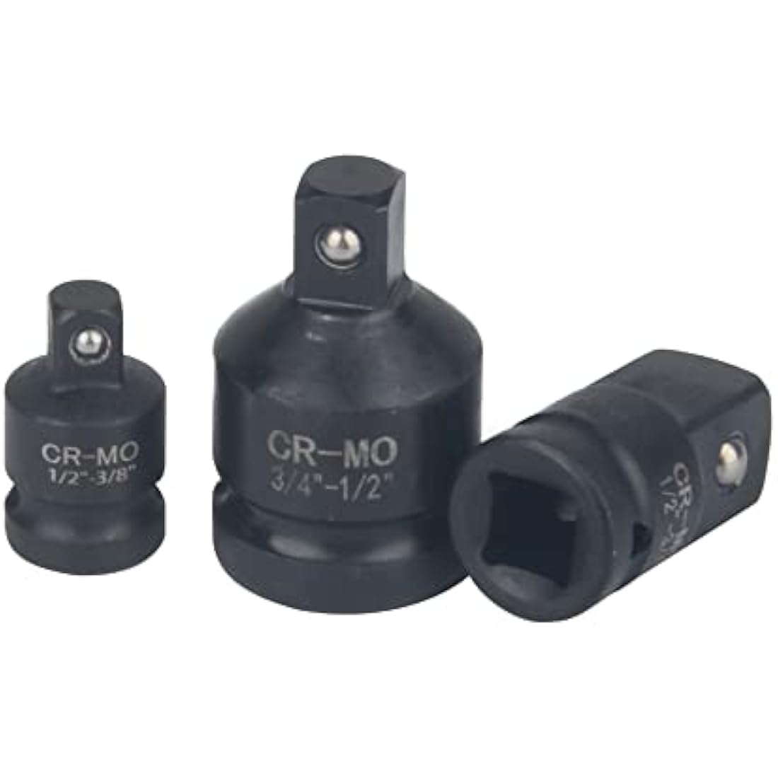 DAYUAN 6pcs Impact Socket Adapter Set, Chrome Molybdenum Steel Adaptor Reducer 1/4 3/8 1/2 3/4 Inch Square Drive Female to Male