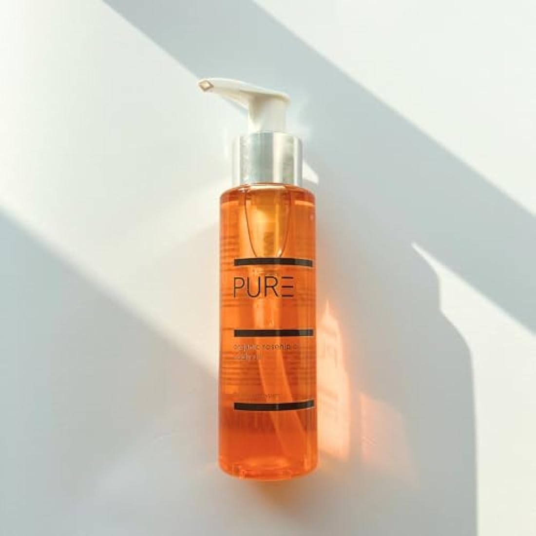 Organic Cold-Pressed Rosehip Face & Body Oil by PURE Spa Skincare - 100ml - 100% Pure, Natural & Vegan - Anti-Ageing, Smoothing, Nourishing, Rejuvenating - For All Skin Types and Fine Lines & Scars