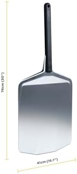 Ooni 16" Pizza Peel – Long Handle Super Smooth Aluminium Pizza Paddle – Lightweight Pizza Turning Peel Outdoor Pizza Oven Accessories…