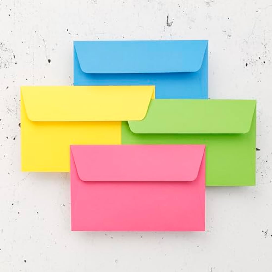 Clairefontaine - Ref 5561C - Pollen Adhesive Envelopes (Pack of 20) - 90 x 140mm Sized, 120gsm Paper, Printer-Compatible, Acid Free, Adhesive Strip for Easy Seal - Intensive Yellow