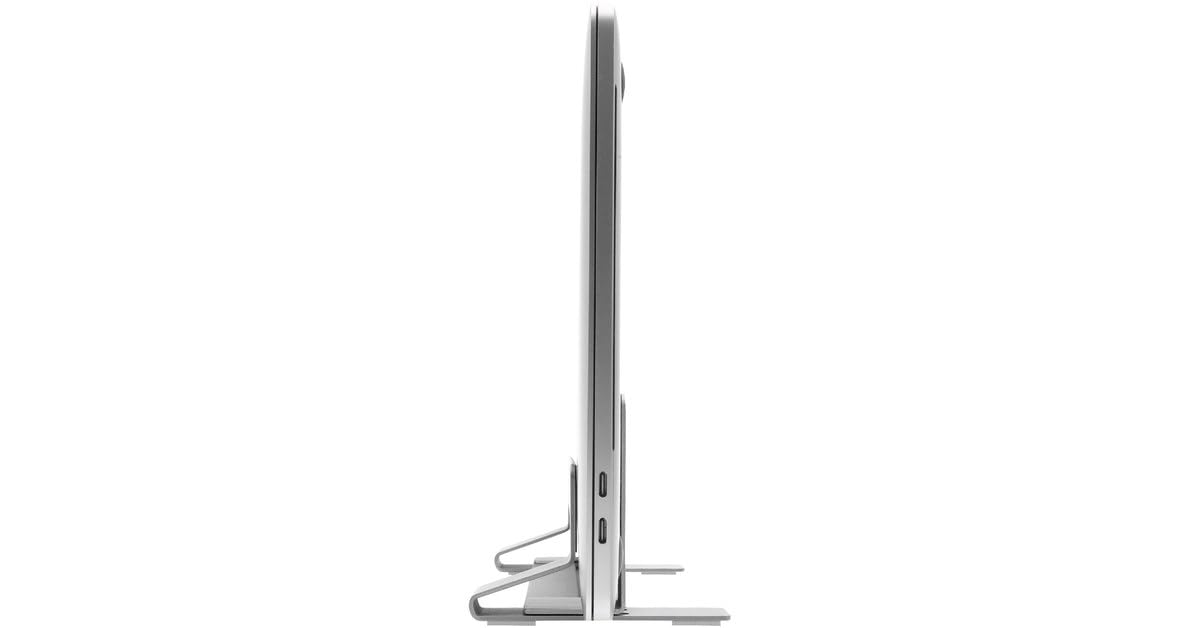 Macally Universal Vertical Laptop Stand 13"-17" - Aluminium Silver