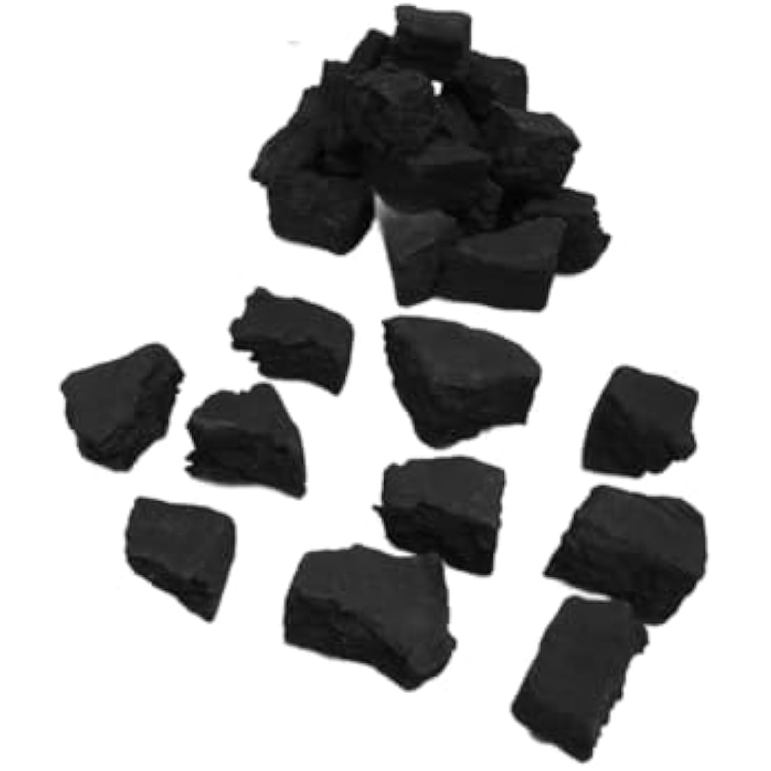 The Stove Wizard 30 Random Mixed Living Flame Gas Fire Ceramic Coals Replacement