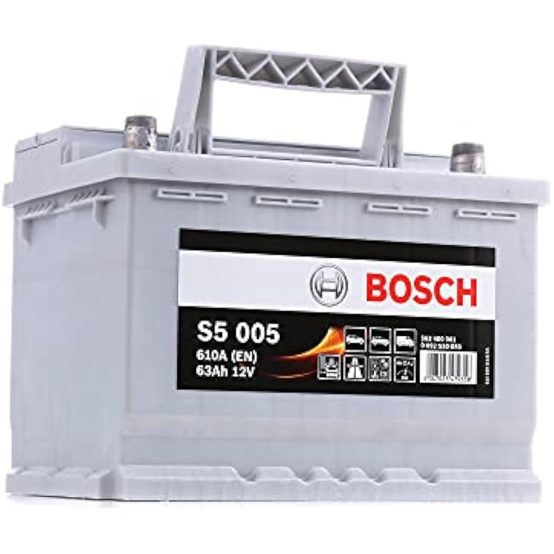 Bosch S5005 - car battery - 63A/h - 610A - lead-acid technology - for vehicles without Start/Stop system - Type 027