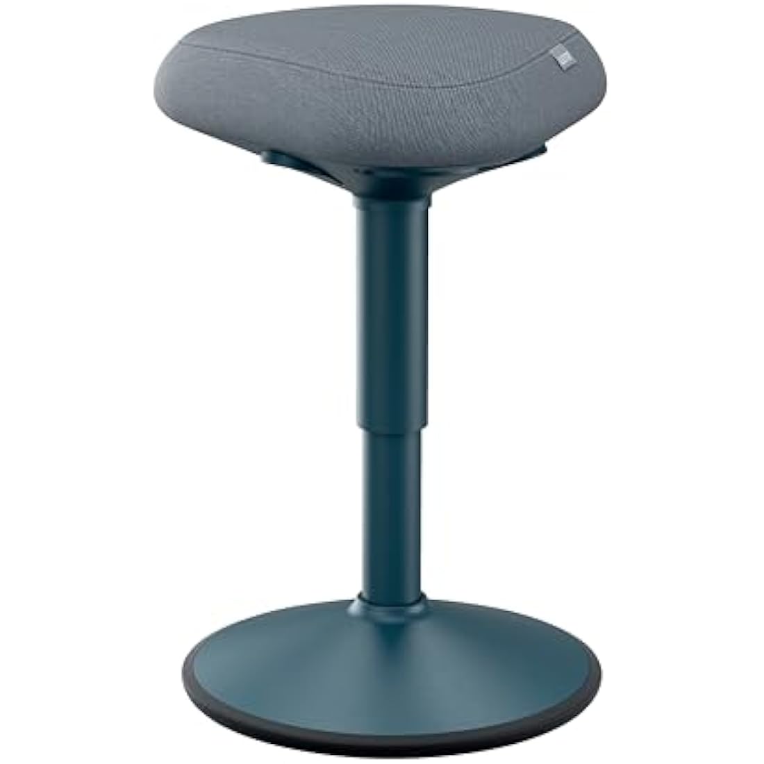 Leitz Ergo Active Sitting Stool with Unique Dual Density Foam Comfort Cushion, Height Adjustable 47 to 64cm, 100% Post Consumer Recycled Seat Cover, Supports 110kg, Ergo Range, Dark Grey, 65440089