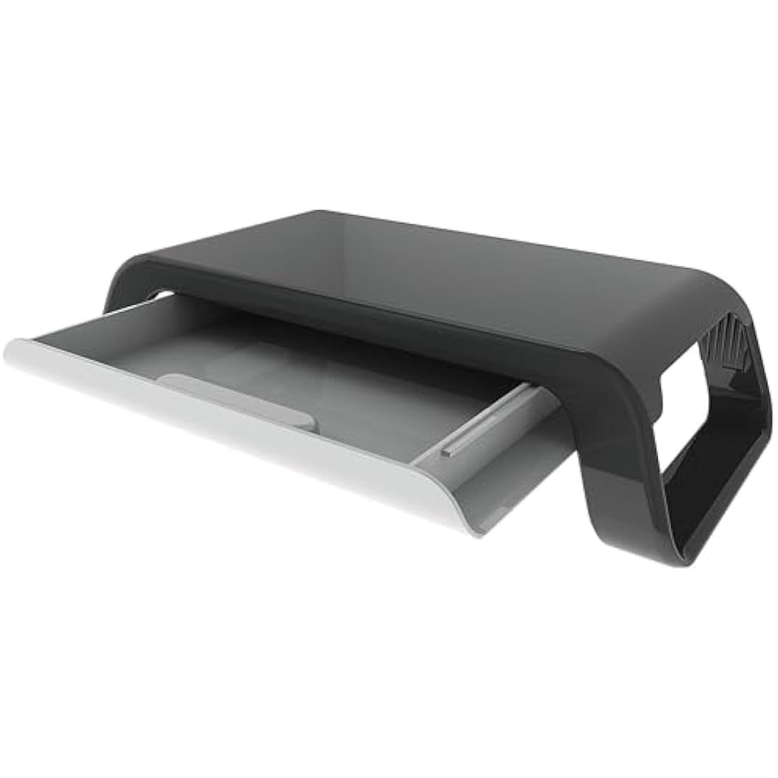 Contour Ergonomics Monitor Stand with Drawer Black
