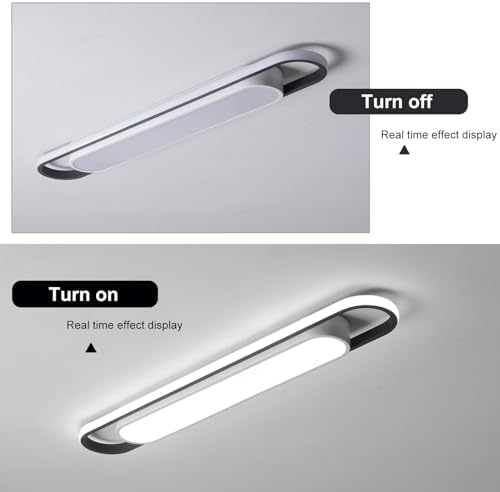 Naroume Modern LED Ceiling Lights - 6000K Flush Mount Metal Smart Ceiling Chandelier Lighting Fixture for Living Room, Bedroom, Dining Room, Office, Hallway, Aisle