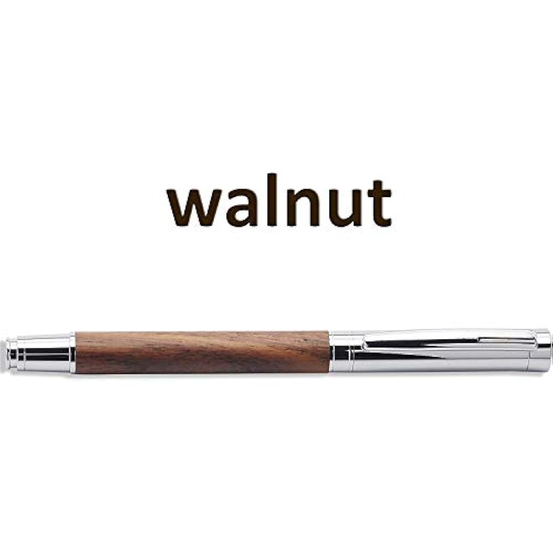 LACHIEVA LUX Elegant Walnut Rollerball Pen Set.Nice Wood Roller Pen with German-made Refill. Luxury Wooden Writing Pen for Men, Women. Executive, Office Gift (Walnut)