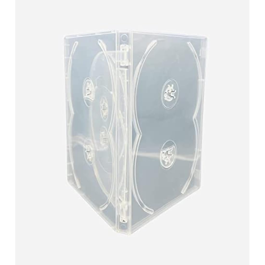 Media Replication CD / DVD / BLU RAY 14mm Clear DVD 6 Way Case for 6 Disc (Pack of 5)