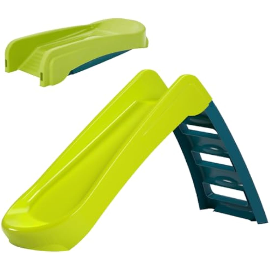 Palplay Junior Folding Slide for Toddlers and Children 18 Months + Kids Outdoor Play Equiptment. Ideal First Slide for Toddlers and Young Children, Green/Blue