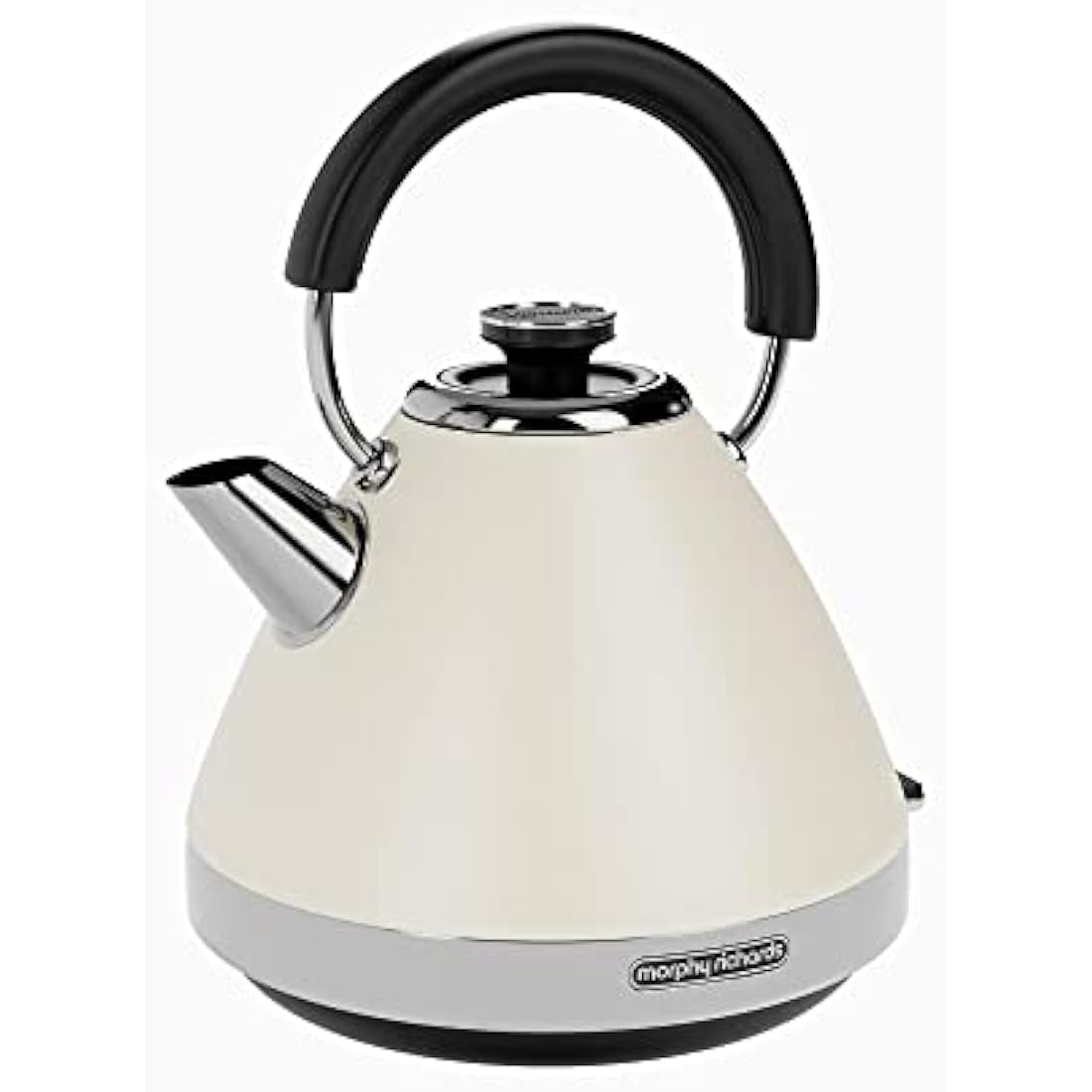 Morphy Richards Venture Cream Pyramid Kettle - 1.5L - 3kW - Rapid Boil - 100132