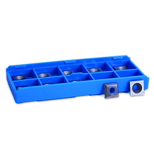SpeTool 10pcs 12 MM x 12 MM x 2.2 MM Carbide Insert Replacement for Insert Router Bit