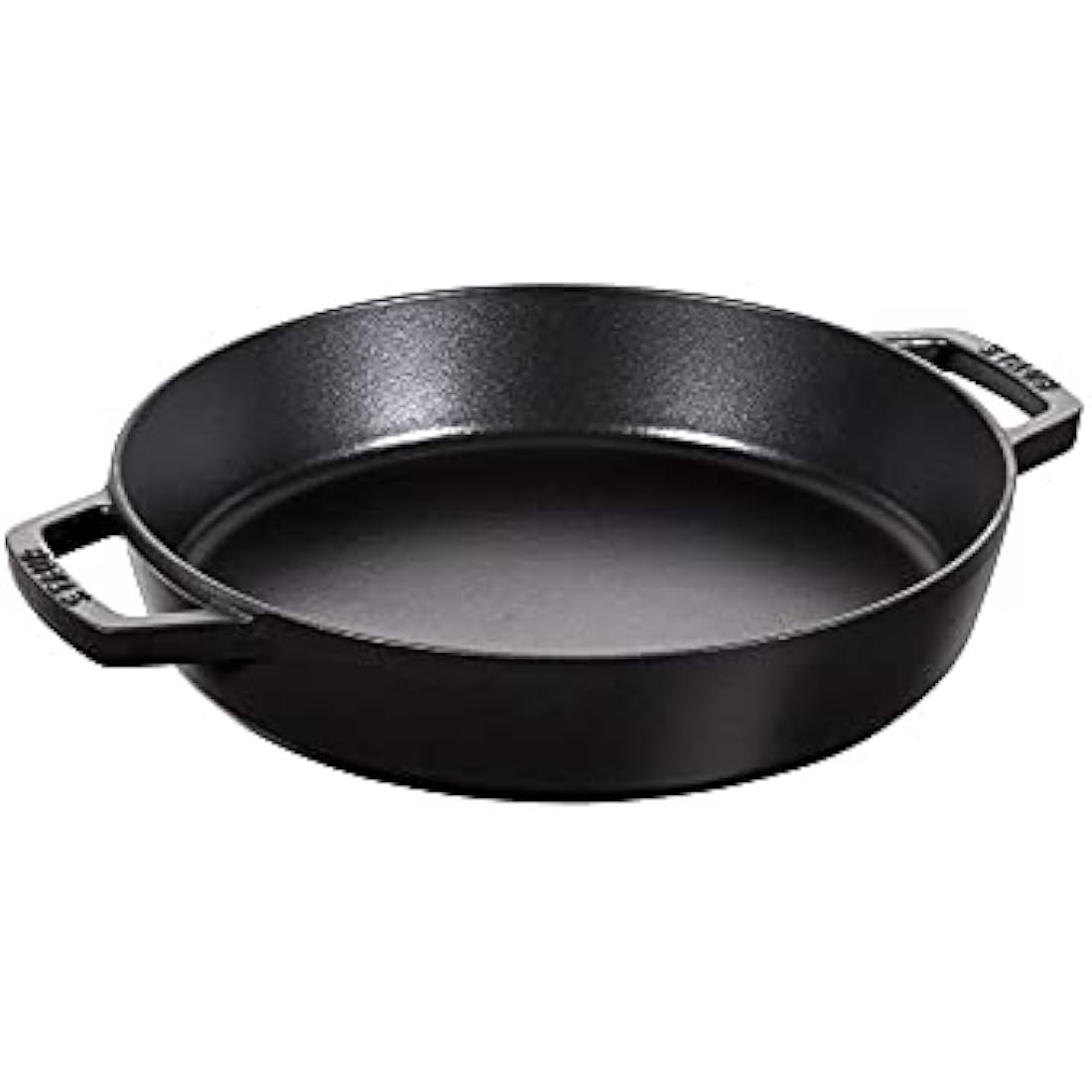 STAUB Cast Iron Double Handle Fry Pan, Black, 20 cm