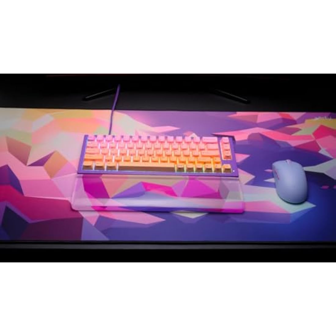 CHERRY XTRFY GP5, XL Gaming Mouse Pad (920 x 400 x 3 mm), High-Speed Cloth Surface for Precision, Stitched Edges, Non-slip, Machine washable, Litus Pink