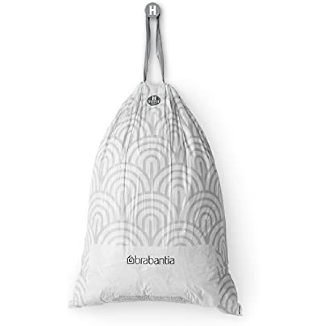 Brabantia PerfectFit Bin Liners (Size H/50-60 Litre) Thick Plastic Trash Bags with Tie Tape Drawstring Handles (40 Bags)