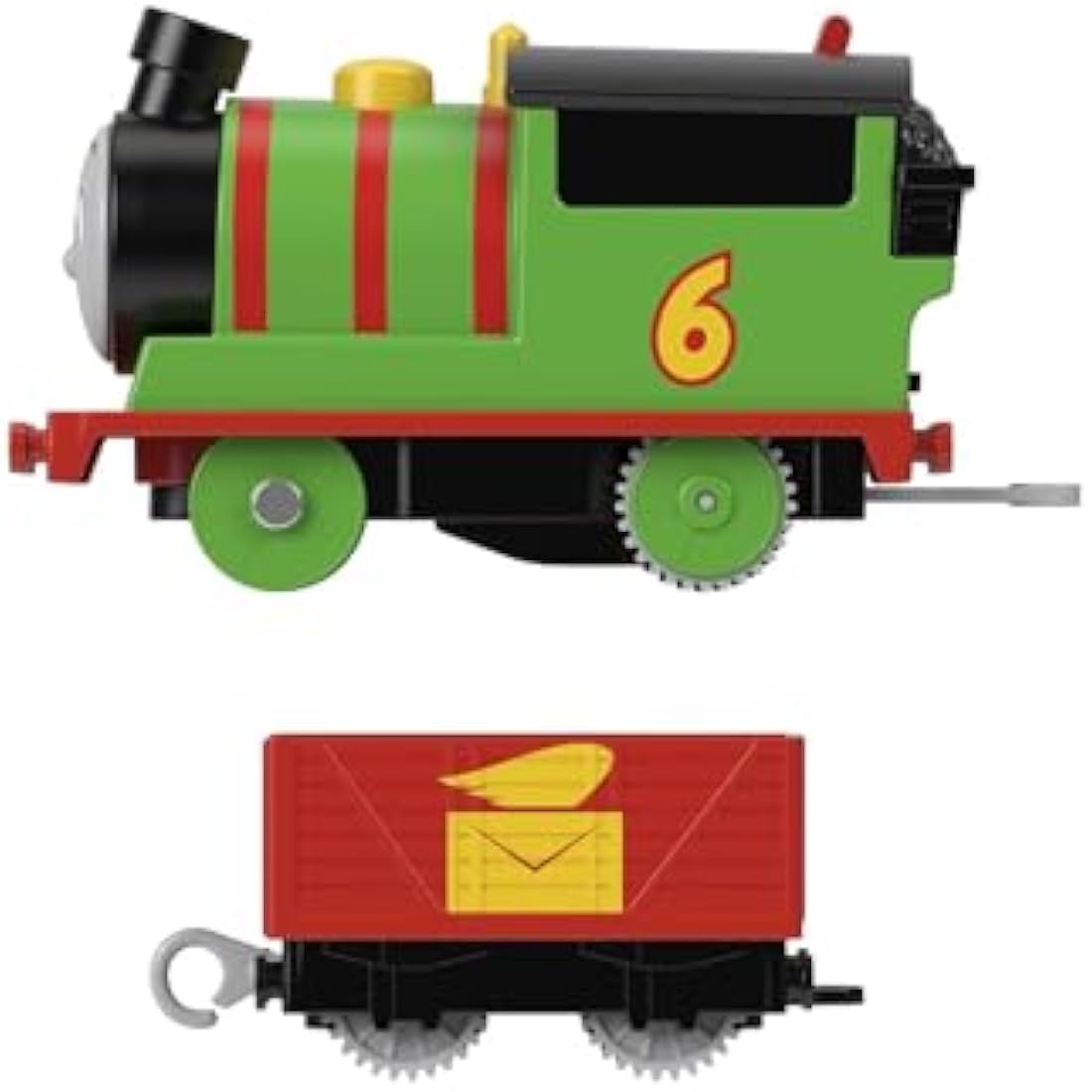 Thomas & Friends Motorized Toy Train Percy Battery-Powered Engine with Tender for Pretend Play Preschool Kids Ages 3+ Years, HDY60
