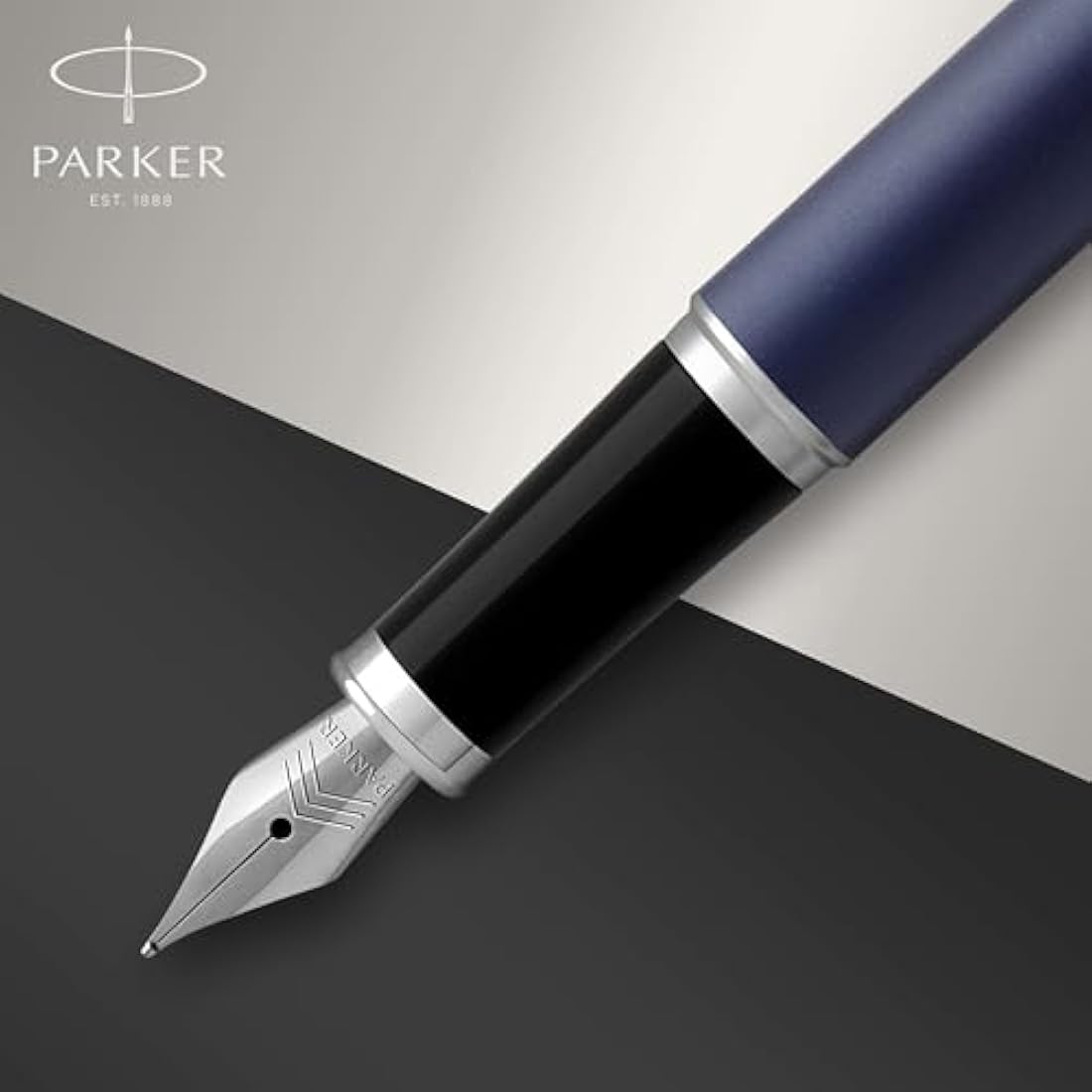 Parker IM Fountain Pen | Matte Blue | Medium Nib with Blue Ink Refill | Gift Box