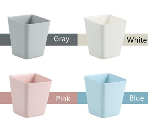 4 Pack Hanging Cup Holders for Storage Trolley & Cutlery Rack,Trolley Basket Storage,Rolling Cart Accessorie,4.75x4" Hanging Bins,Removable Storage